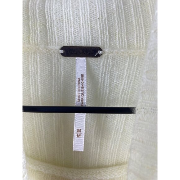 Free People Women's Medium Aubrey 100% Cashmere Boxy Ribbed Turtleneck Sweater - Picture 8 of 10